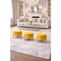 Pufa Okrągłą Noga Złota Matowa  Kolory Rozmiary Fi 35 - 40 - 45 - 50 - 55 - 60 - 65 - 70 - 75 - 80 - 85 - 90 - 95 - 100 cm